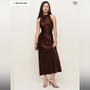 Reformation Casette Silk Dress